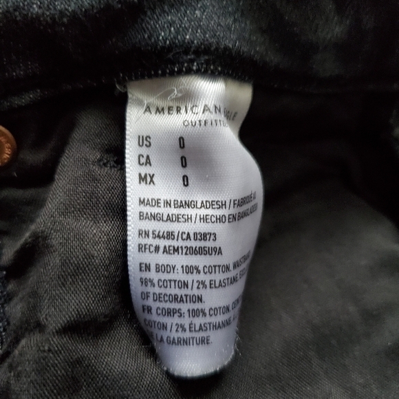 AMERICAN Eagle Outfitters High Waisted Jeans Shorts Size 0 - Picture 8 of 8